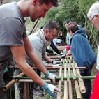 corso workshop il bambù pannello bambuseto